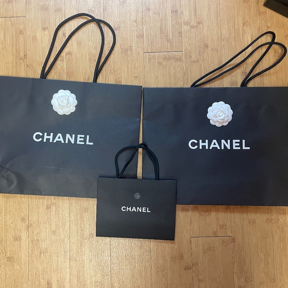 Authentic Chanel Shopping Bags